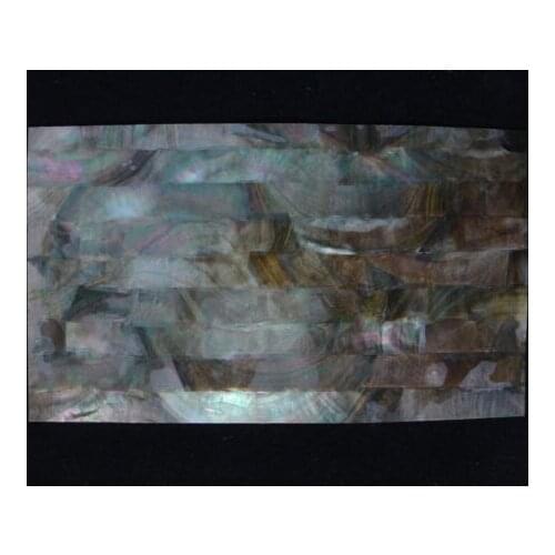 1pcs natural Black straight strip abalone shell paper,decorate Inlay material