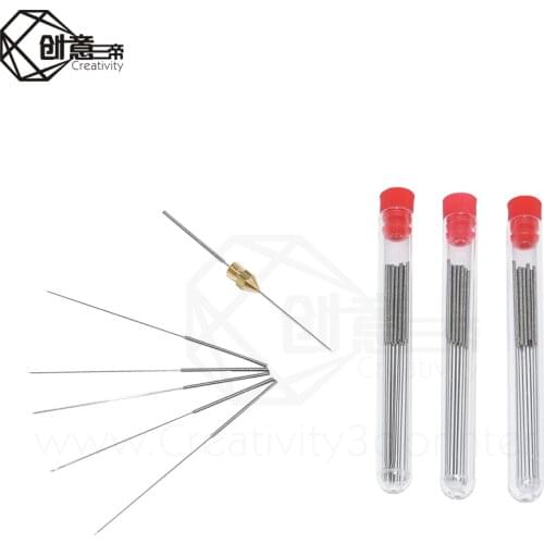 10Pcs 3D Printers Parts Stainless Steel Nozzle Cleaning Needle Dril Bit 0.25mm 0.3mm 0.35mm 0.4mm for CR10 CR10 Ender3