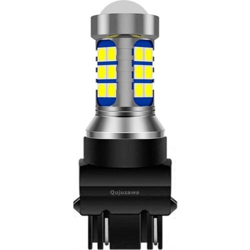 100PCS T25 3157 3156 P27/7W P27W Super Bright 3030 LED Car Brake Bulb Auto Turn Signal Daytime Running Light Backup Reverse Lamp