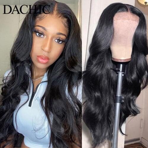 32 36 Inch Body Wave 4x4 Lace Closure Wigs Pre Plucked Malaysia Remy Human Hair Natural Color Glueless Lace Wigs For Black Women