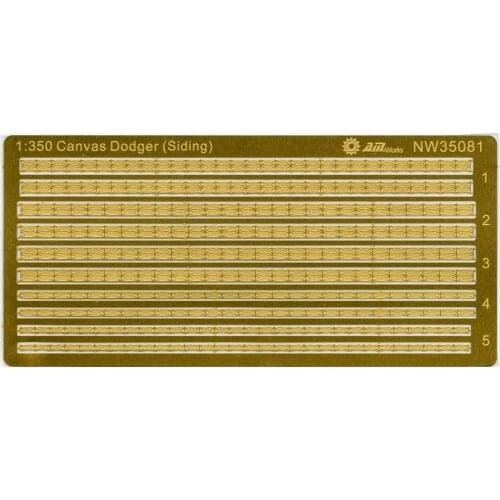 AM-WORKS NW35081 1/350 Canvas Dodger (Fabric Covered Railing) - Upgrade Detail Set