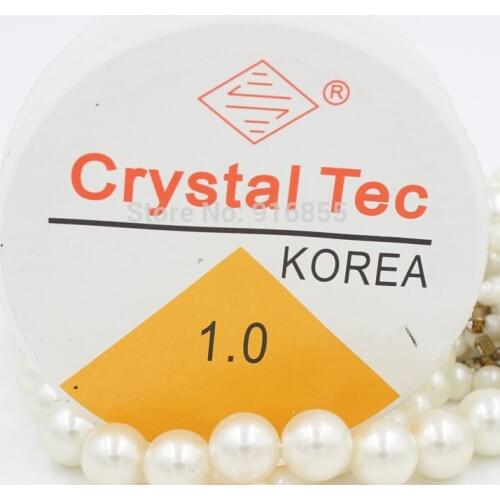 Free Shipping 5 Rollsx5M mix sizes Korea Crystal Tec Stretch Elastic Beading Cord String Thread DIY Jewelry Making Cord
