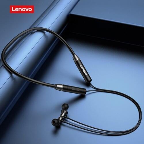 Lenovo HE05 Bluetooth-compatib 5.0 Neckband Wireless Headphones Noise Reduction Earphone Sport IPX5 Waterproof Headsets with Mic