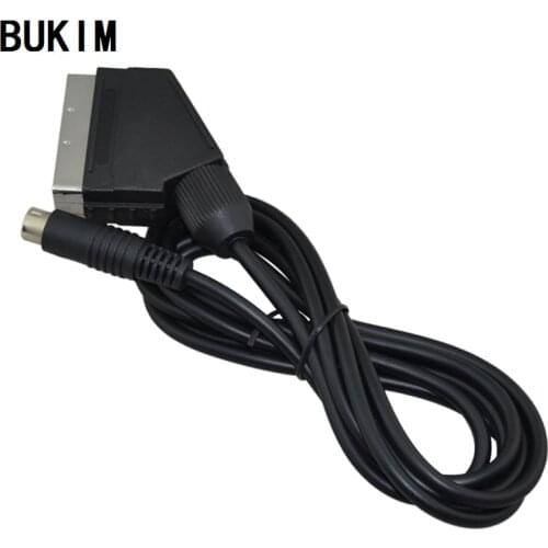 BUKIM 5 Pcs High quality Scart Cable for SEGA Mega Drive 2 for Genesis 2 EU Plug