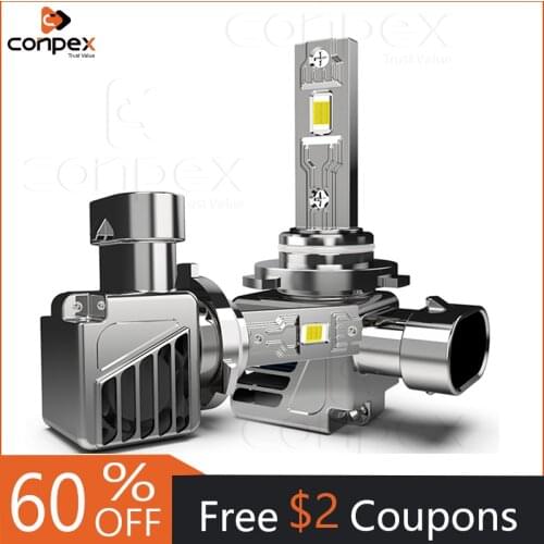 Conpex New 37W car led bulb H7 H4 canbus internal headlights for H4 H1 H11 9005 9006 h8 hb3 hb4 6000k auto headlamp H7 LED bulbs