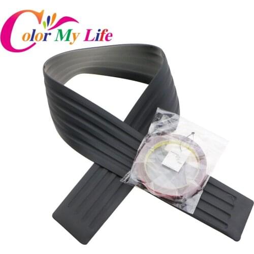 Color My Life Car Styling Rear Guard Bumper Protector Trim Cover Sticker For Audi A3 A4 B8 C5 A5 A6 A7 for VW PASSAT Jetta