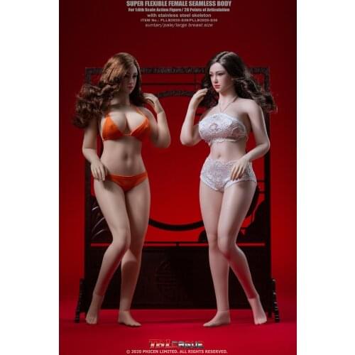 TBLeague PLLB2020-S38/S39 1/6 Flexible Seamless Pale/Suntan Large Breast Body IN STOCK