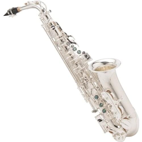FAS-768 Adult Students Playing Tenor Saxophone Instrument In E flat Brass Silver Engraved Performance Practice Free Sax Accessor