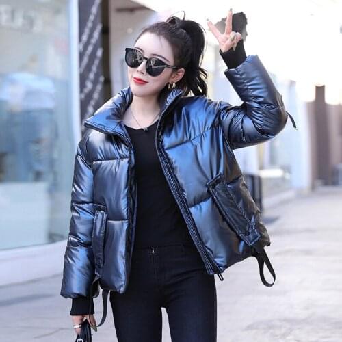 ISENMAL New Winter Jacket Women Parkas Hooded Thick Down Cotton Padded Parka Female Jacket Short Coat Slim Warm Outwear