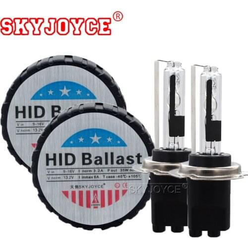 SKYJOYCE AC Canbus 35W H7CR H7C hid kit Round Ballast 4300K 8000K 6000K 5000K Metal Base H7 headlight kits car lights kit