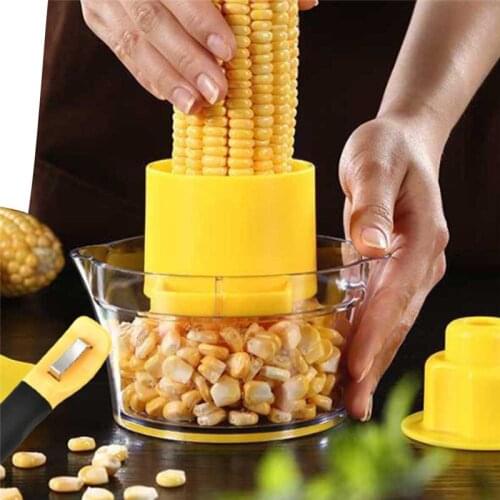 Creative Lazy Artifact Corn Peeler Corn Stripper Cob Cutter Remove Kitchen Accessories Household Kitchen Tool