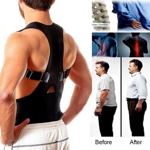 Magnetic Posture Corrector Back Lumbar Shoulder Support Brace Spine Orthopedic Body Posture Correction Therapy Man Woman 5 Sizes
