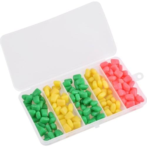 Shaddock 160Pcs/Box Corn Baits Carp Fishing Lures Soft Plastic Bait Carp Fresh Water Fishing Tackle Accessories Tool