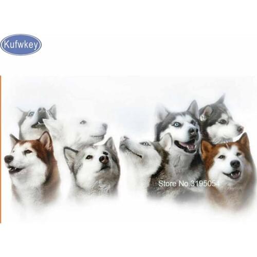 Animals series diy diamond painting Huskies dog full drill mosaic rhinestone embroidery cross stitch kit needlework wall picture