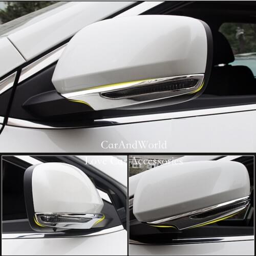 For Renault Koleos 2017 2018 Front Side RearView Mirror Cover Rear view Mirrors Trims ABS Chrome Sticker Car-Styling Accessories