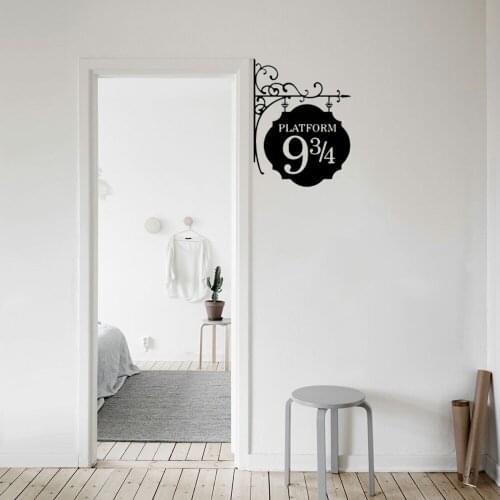 Funny Decals Character Platform 9 3/4 Wall Sticker For Kids room Bedroom Door Sticker Vinyl Wall Stickers ov647