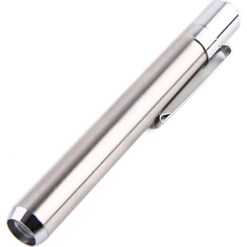 New Arrival Mini Portable Stainless Steel LED Flashlight Battery Powered UV Torch Pen Light Lamp 365nm Currency Detector Pen