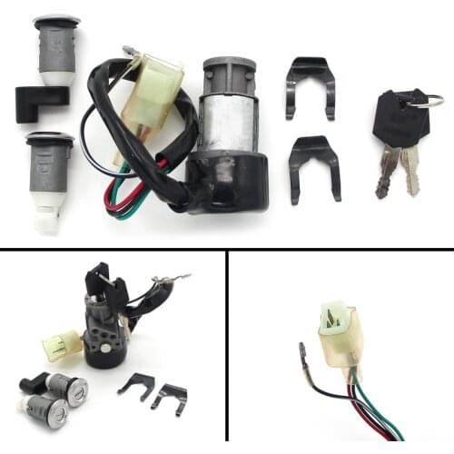 Motorcycle Ignition Switch Fuel Gas Tank Cap Cover Seat Lock Key Set Kit For Honda 35010-KV8-680 CH125 Spacy 1984-1996