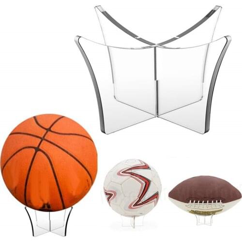 Acrylic Multi-function Basketball Ball Stand Display Holder Ball Rack Support Base Rugby Display Stand Football Bowling Ball