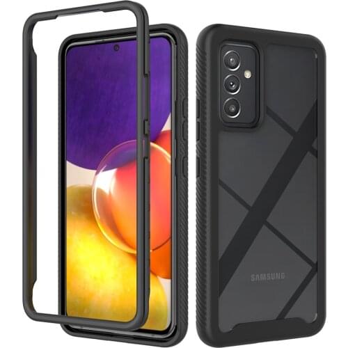 Non-slip Soft TPU Bumper Transparent Acrylic Hard PC Shockproof Case For Samsung Galaxy A82 5G Protective Back Cover Fundas