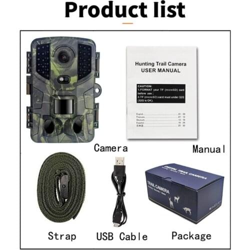 R58A 20MP Trail Camera,1080P Hunting Camera with Infrared Sensor for Wildlife Monitoring 120° Detect Range Motion Activated