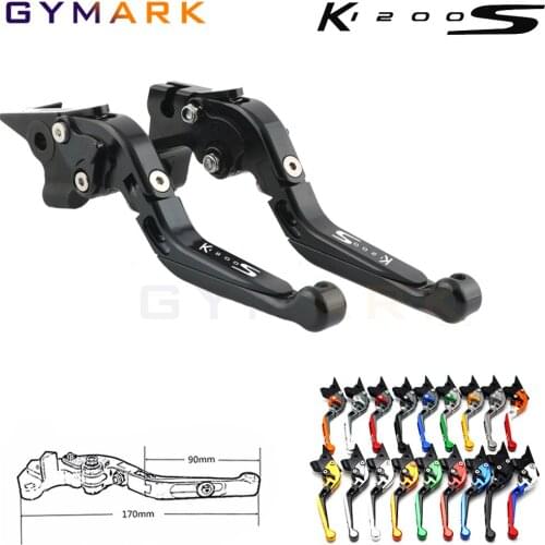 Motorcycle Adjustable Folding Brake Clutch Lever Extendable Folding Handlebar Grip For BMW K1200S K1200 S K 1200 S 2013-2019