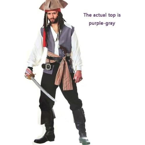 Luxury Halloween Costume Party Cosplay Pirate Costume Adult Pirate Costume Captain Costume