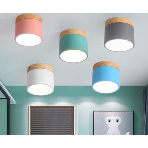 Nordic Macaron Ceiling Light Modern LED Ceiling Lamps for Living Room Corridor Bed Room Bathroom Light Fixtures Home Decoration