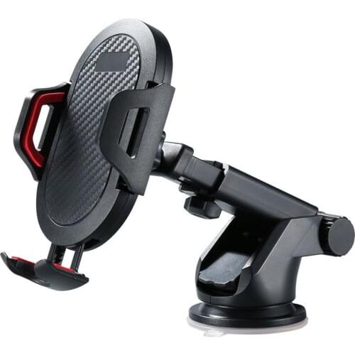 Universal Carbon Fiber Car Mount Holder forDashboard Windshield Suction Long Arm