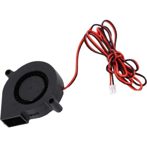 Anet A6 A8 DC Cooling Fan 5015 Turbo fan 12V 24V Ultra-quiet Oil Bearing Turbo Small Fan For 3D Printer