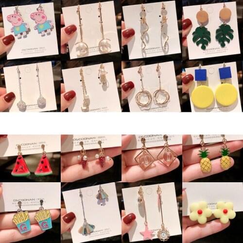 Clip on Earrings Without Pierceds Women Retro Style Super Fairy Earrings Simple Long Earrings Autumn Winter Temperament Earrings