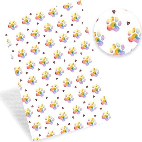 AHB A4/22*30cm 1pc Faux Leather Sheets Cartoon Owls Printed Synthetic Leather Fabric Handmade Shoe Bag Craft DIY Hair Bows