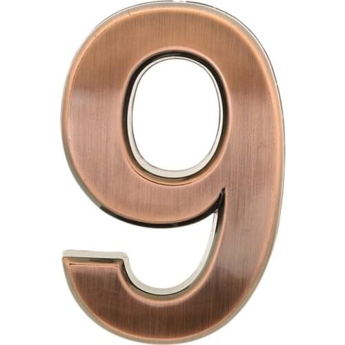 10x House Door Hotel Room Number Signs Address Number Stickers, 50 x 30 x 6mm