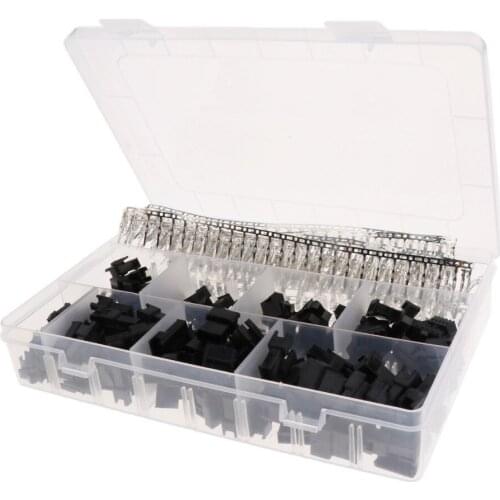 560 Pieces 2.5mm Pitch 2 3 4 5Pin JST SM Battery Plug Housing And Terminals Kits