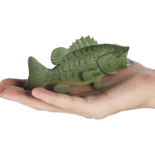 Sea Animal Action Figures Collection Children Cognitive Toys Solid Largemouth Bass Animal Model Action Figure
