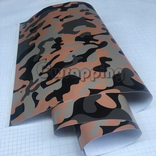 Urban Grey Camouflage Motorcycle Car Wrap Matte Scooter Adhesive PVC Camo Vinyl Film With Air Bubble Free 1.5m 2m 3m size