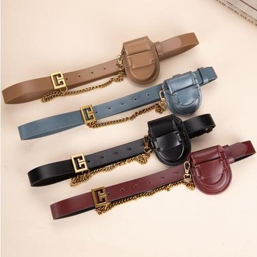 European-style Pocket New Personality Chain Women Mini Bag Funny Disassembly Decoration Belt Bag Fashion Female Coin Purse