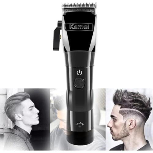 Kemei hair trimmer KM- 2850 hair clipper Oil head electric clipper steel cutter head wireless charging electric hair clipper