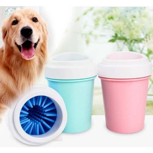 Pet Dog Foot Washer Silicone Cup Soft Pet Bristles Brush Quickly Cleans and Clean Legs Muddy Clean Cup Wash Dog Feet Tools