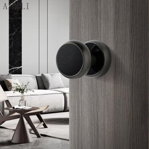 Bedroom Invisible Wooden Door Lock Simple Single Tongue Concealed Door Lock Wall Single-sided Door Lock Keyless Household