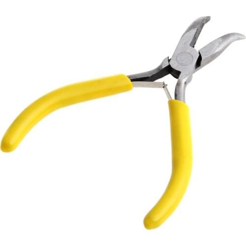New DIY Mini Bent Nose Jewelry Pliers Practical Jewelry Handmade Carbon Steel Tool