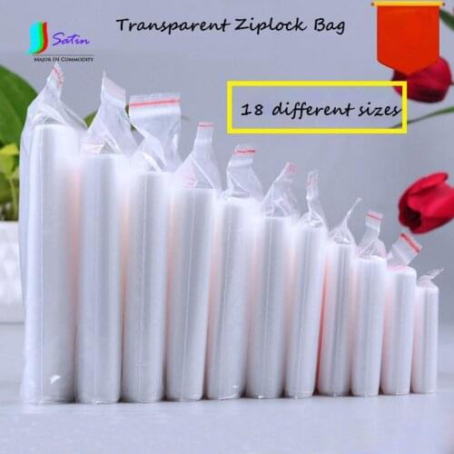 Wholesale 17 Sizes Transparent Ziplock Bag,Diamond Painting Tool Bag/Household Use Food Storage Sealed Bag S0008L