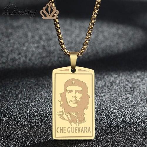 The Ernesto Che Guevara Pendant Necklace For Women A Collection Of Great Character Stainless Steel Necklace Men Gift