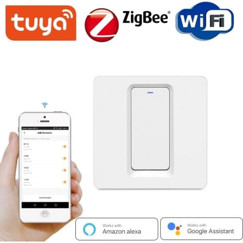 Tuya ZigBee Switch Working with Tuya ZigBee Hub Touch Switch Sticker SmartLife App Control Powered by TuYa Wall Switch 110v 220v