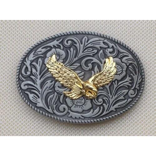 Flower With eagle Belt Buckle JF-BY234 suitable for 4cm wideth belt with continous stock