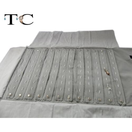 Free Shipping Jewelry Pendant Storage Bag Black Velvet Jewelry Display Necklace Pendant Holder Travel Roll