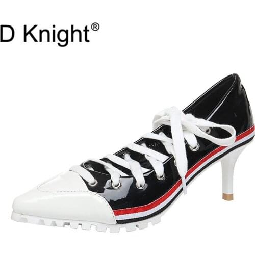 Women Pumps Shoes 2020 Spring New Pointed Toe Small Thin High Heel Shoes Korean Patent Leather Ladies Pumps Fashion Shoes Woman