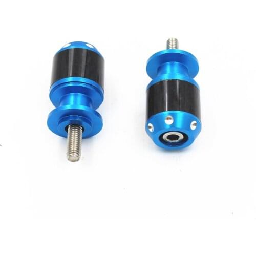 Universal 6mm Swing Screw Sliders Motorcycle Spools Stand Arm For Honda Yamaha Suzuki Kawasaki KTN Touring Scooter Old School