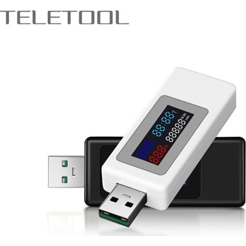 KWS USB Power Meter Tester Power Detector Current Voltage Charger Capacity Tester Meter Current Voltage Battery Capacity Tester