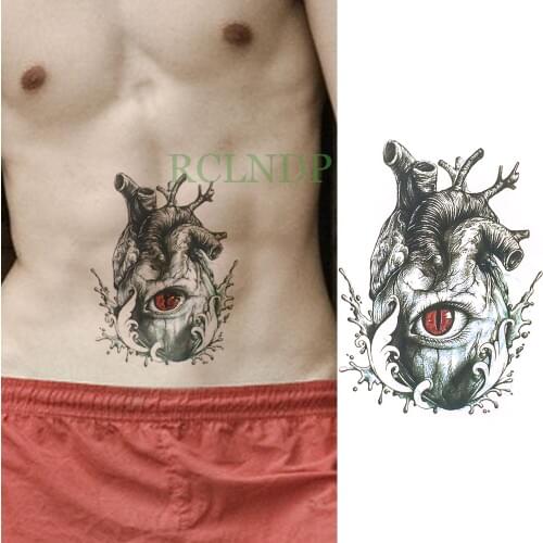 Waterproof Temporary Tattoo Sticker Eye Old School Fake Tatto Flash Tatoo Back Leg Arm belly big size for Women girl Men